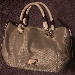 Brown gold Michael Kors purse